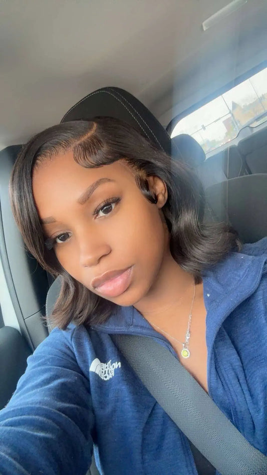 13*4 HD Bob Wigs B Press Bundles
