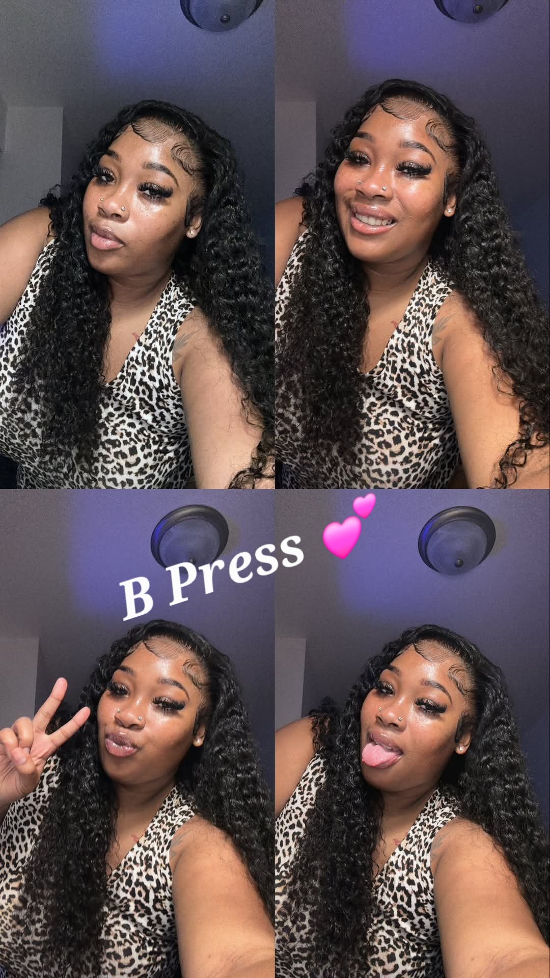 B Press 13*4 24" HD Deep Wave Wigs 