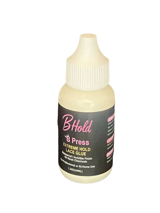 B Hold Extreme Hold Lace Glue – Waterproof Invisible Finish B Press Bundles